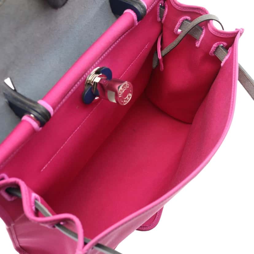 Hermès Toile Herbag Zip 31 Pink Canvas Good condition - Inside View