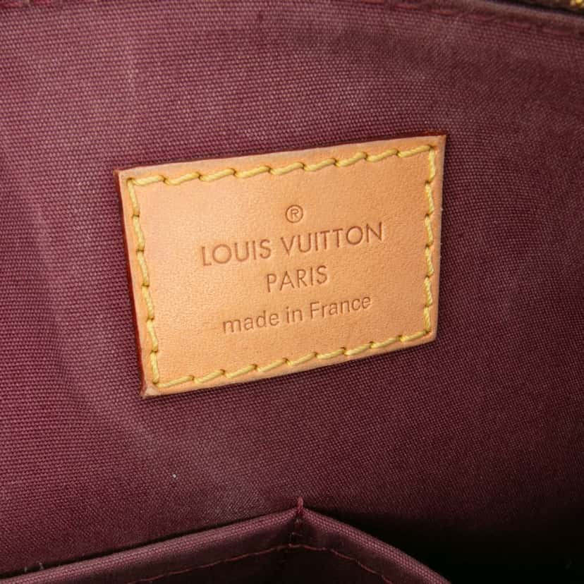 Louis Vuitton Monogram Vernis Alma PM Red Leather Good condition - Box View