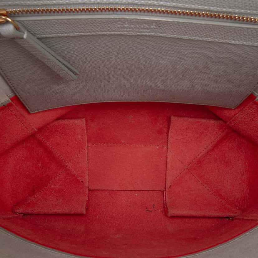 Celine Small Bicolor Leather Vertical Cabas Brown Leather Good condition - Model View