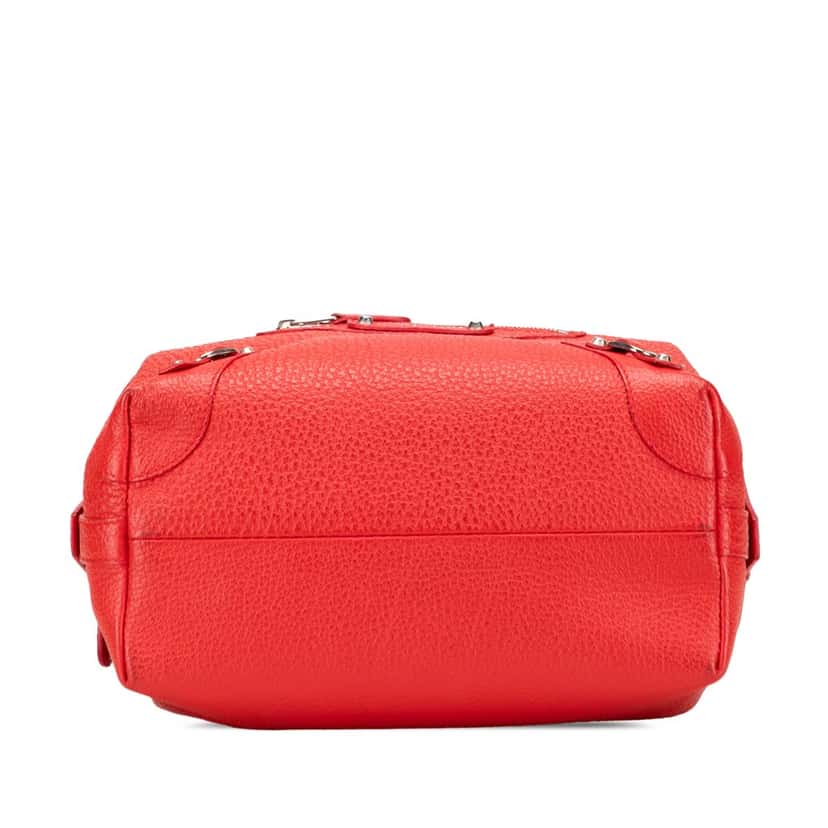 Balenciaga Leather Motocross Classic Toiletry Pouch Red Leather Good condition - Inside View