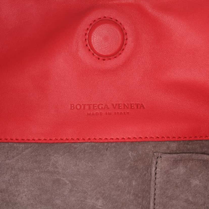Bottega Veneta Small Nappa Intrecciato Campana Hobo Red Leather Good condition - Box View