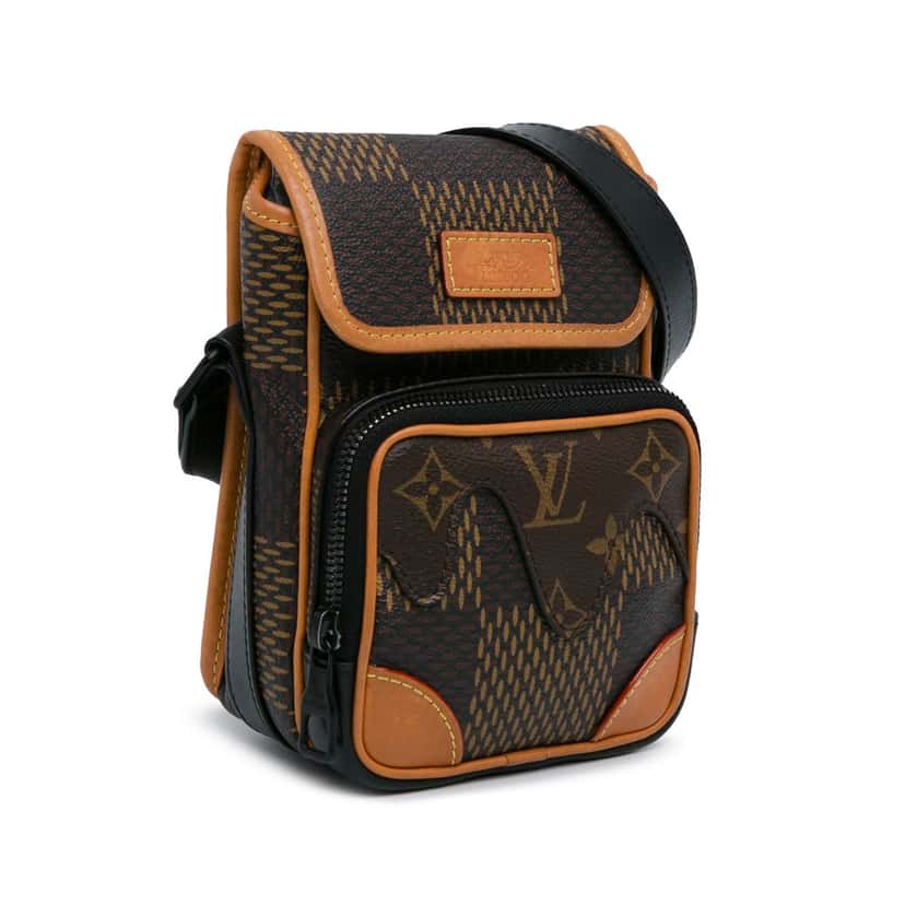 Louis Vuitton Nigo Giant Damier Ebene Monogram Nano Amazone Brown Canvas Good condition - Back View