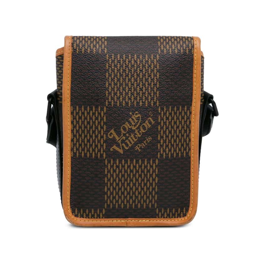 Louis Vuitton Nigo Giant Damier Ebene Monogram Nano Amazone Brown Canvas Good condition - Inside View