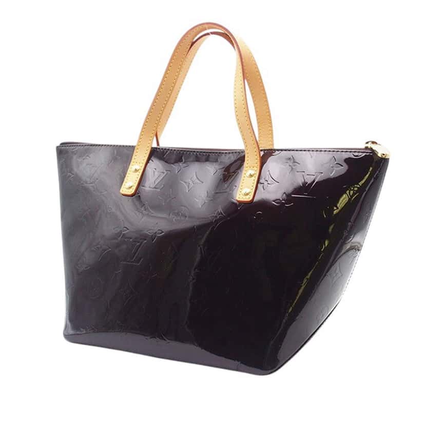 Louis Vuitton Monogram Vernis Bellevue PM Purple Leather Good condition - Back View