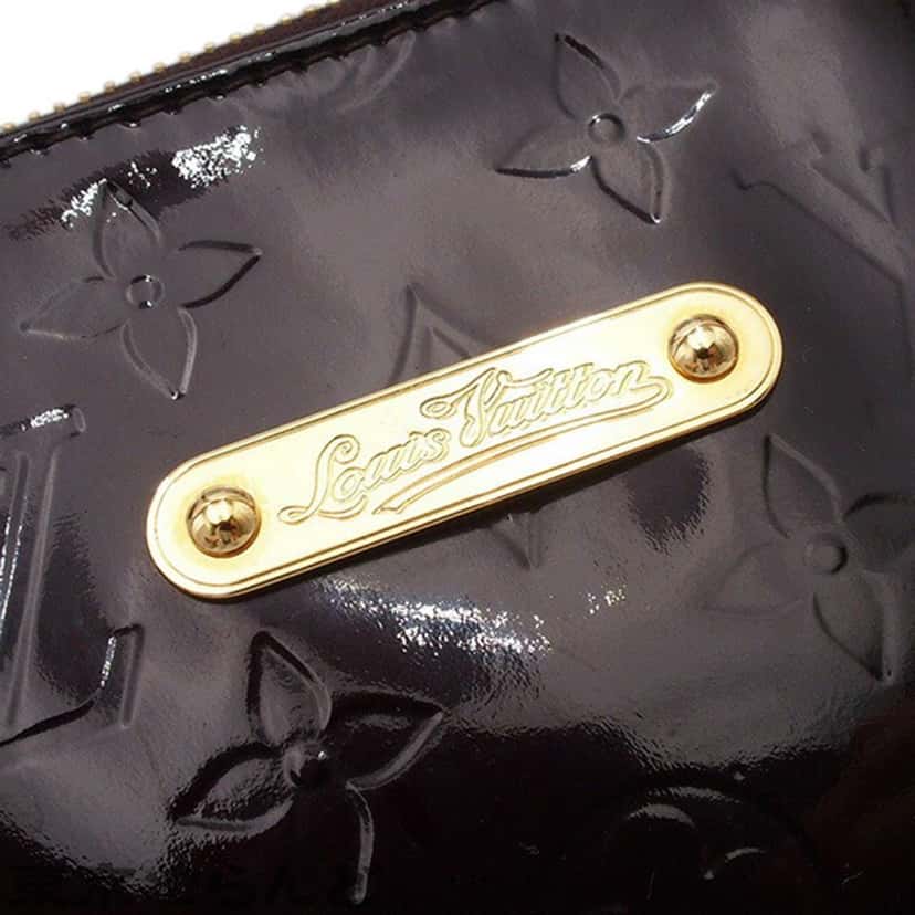 Louis Vuitton Monogram Vernis Bellevue PM Purple Leather Good condition - Box View