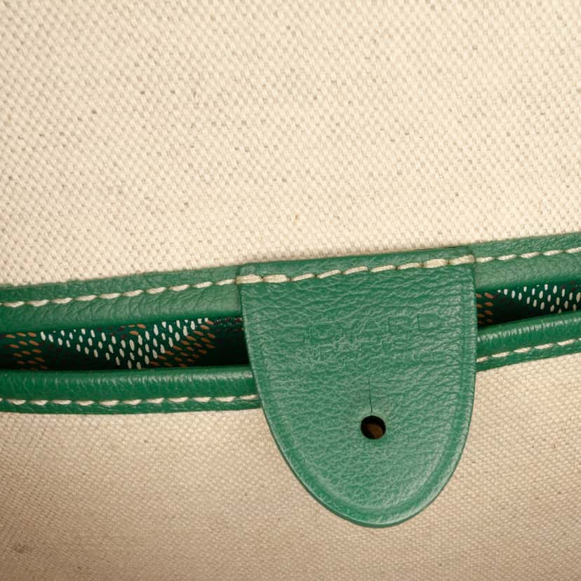 Goyard Goyardine Artois PM Green Canvas Good condition - Box View