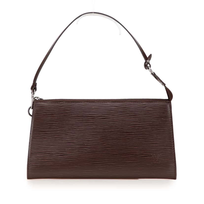 Louis Vuitton Epi Pochette Accessoires Brown Leather Good condition - Front View