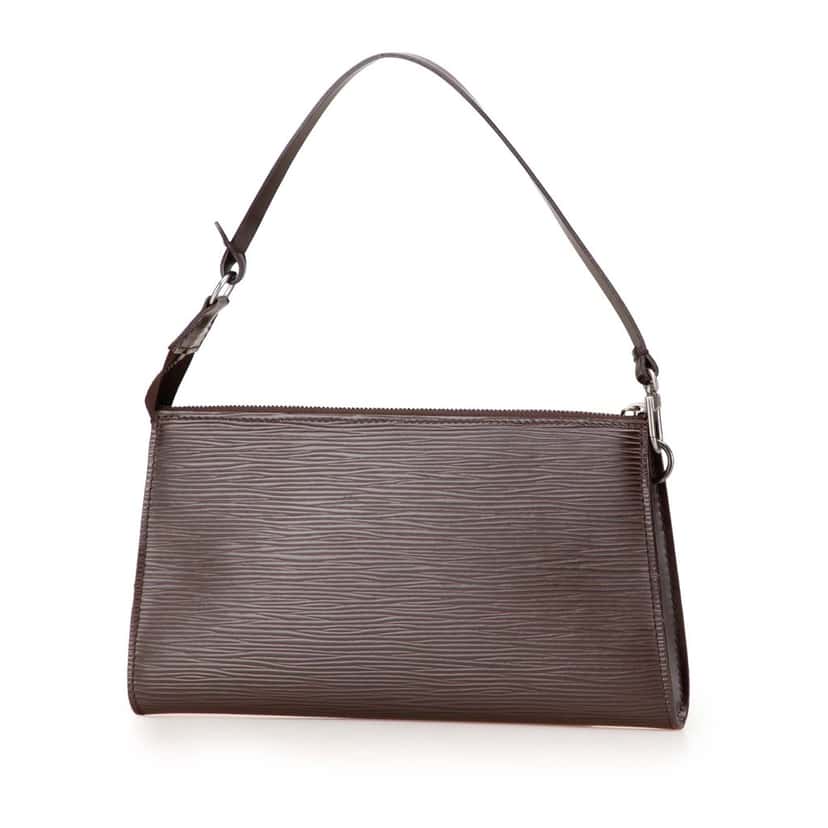 Louis Vuitton Epi Pochette Accessoires Brown Leather Good condition - Back View