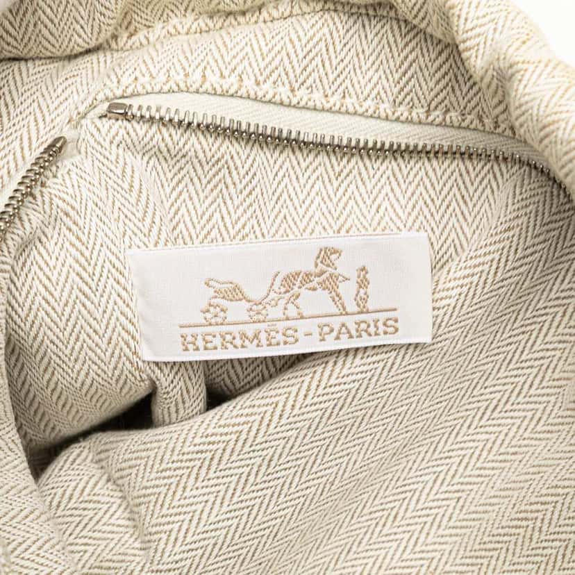 Hermès Canvas and Barenia Fourbi 25 Pouch Brown Canvas Good condition - Box View