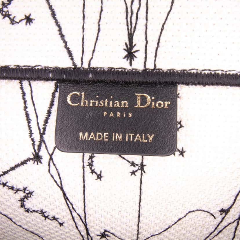 Dior Large Embroidered Canvas Zodiac Book Tote Brown Canvas Good condition - Box View
