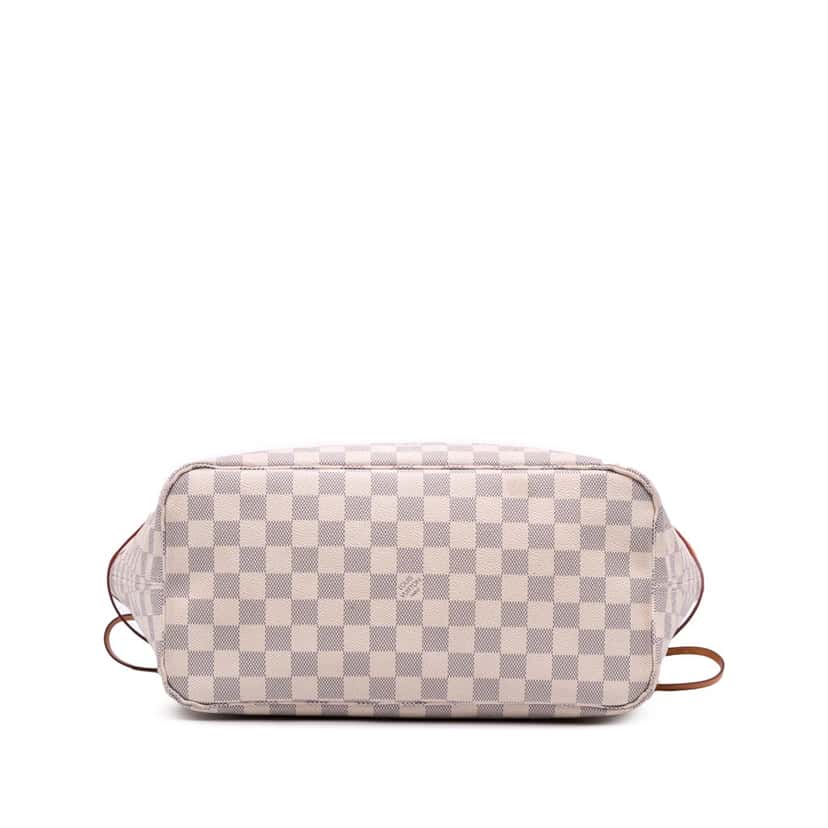 Louis Vuitton Damier Azur Neverfull MM White Canvas Good condition - Inside View