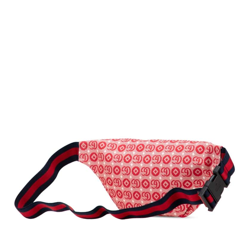 Gucci Kids GG Canvas Star Belt Bag Red Canvas Good condition - Back View