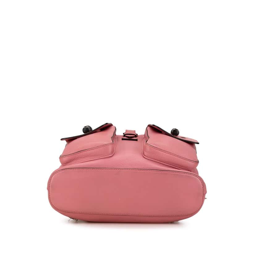 Gucci Leather Bamboo Tassel Backpack Pink Leather Good condition - Inside View