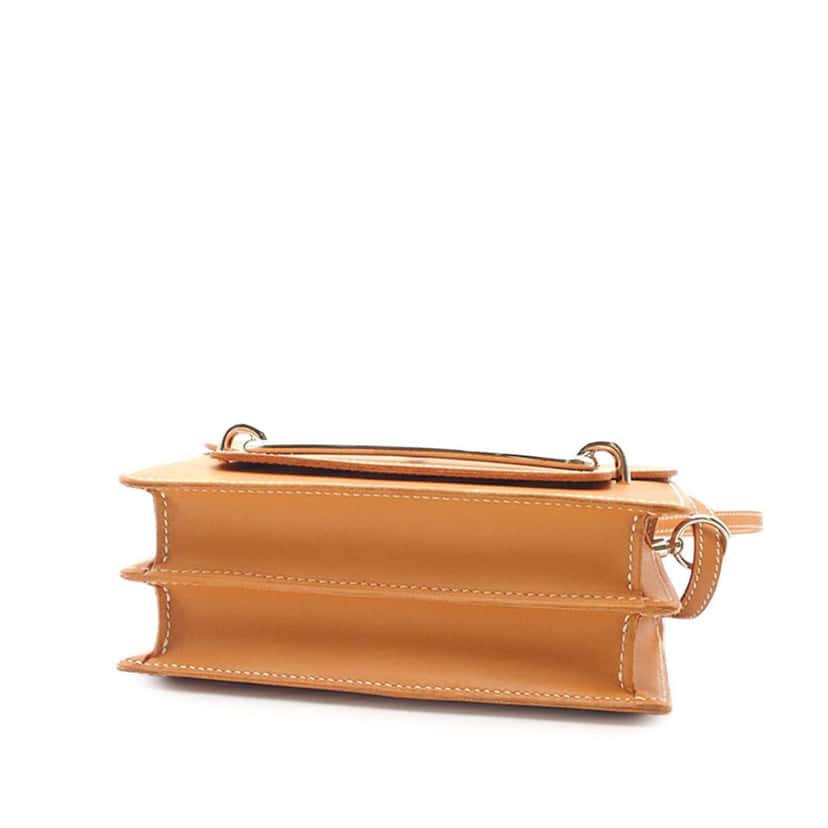 Hermès Mini Veau Butler Sac Roulis Brown Leather Good condition - Back View