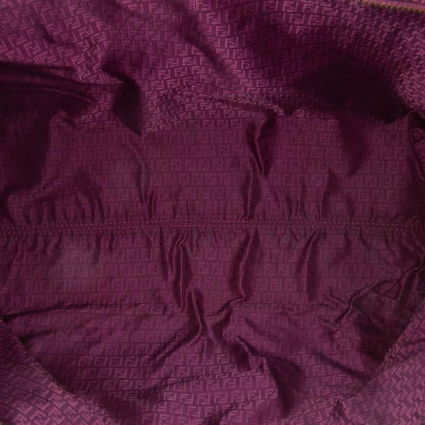 Fendi Zucca Coated Canvas 1974 Shopping Tote Purple Canvas Good condition - Model View