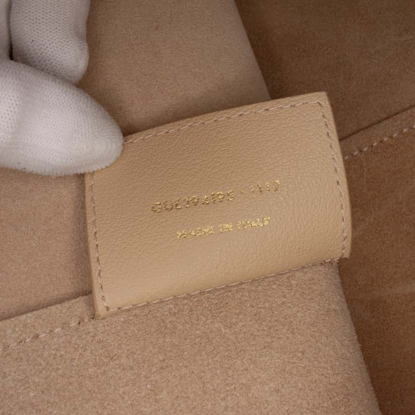 Saint Laurent Large Leather East West Shopping Tote Brown Leather Good condition - Box View