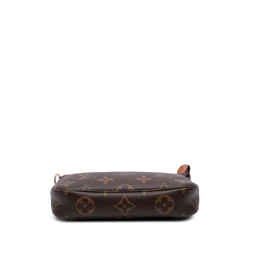 Louis Vuitton Monogram Mini Pochette Accessoires Brown Canvas Good condition - Inside View