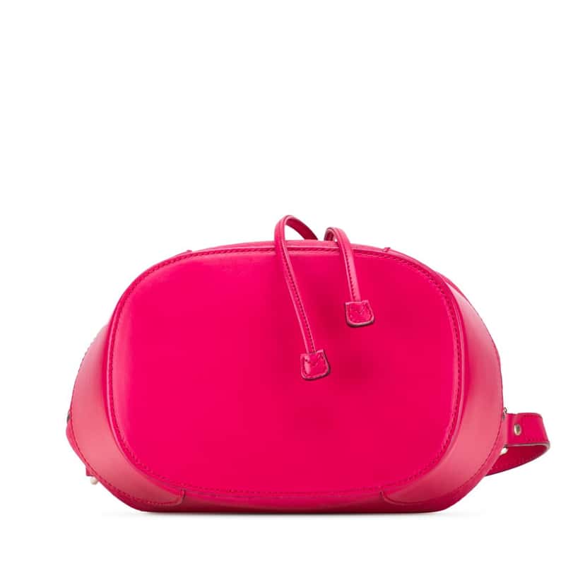 Gucci Diamante Leather Bright Bucket Bag Pink Leather Good condition - Inside View