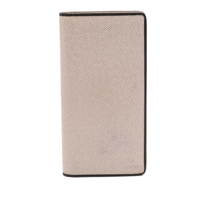 Louis Vuitton Taiga Portefeuille Brazza Bifold Long Wallet Brown Leather Good condition - Front View