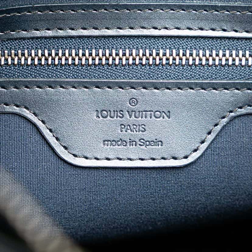 Louis Vuitton Monogram Mat Stockton Blue Leather Good condition - Box View