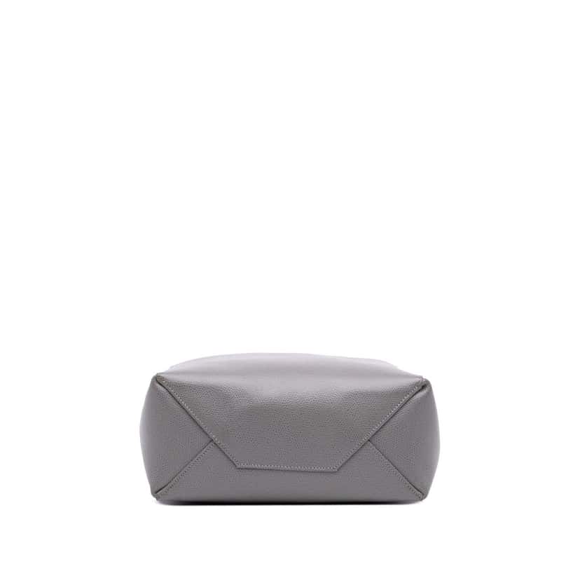 Celine Small Grained Calfskin Vertical Cabas Tote Grey Leather Good condition - Inside View