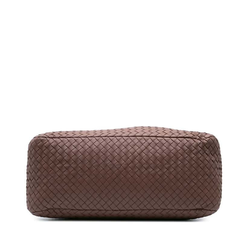 Bottega Veneta Nappa Intrecciato Shoulder Bag Brown Leather Good condition - Inside View