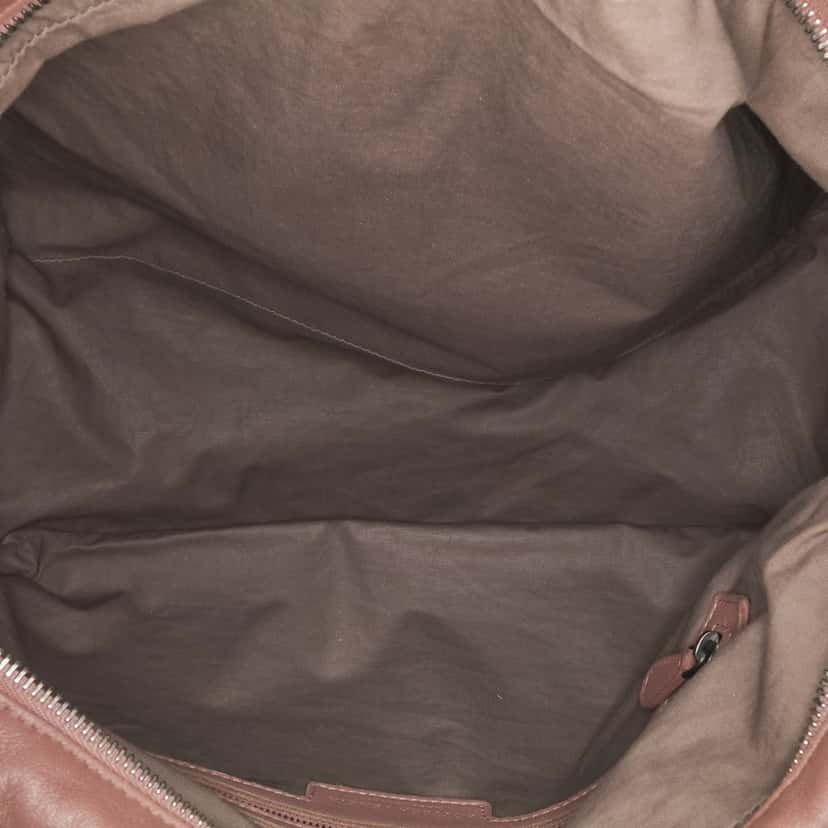 Bottega Veneta Nappa Intrecciato Shoulder Bag Brown Leather Good condition - Model View
