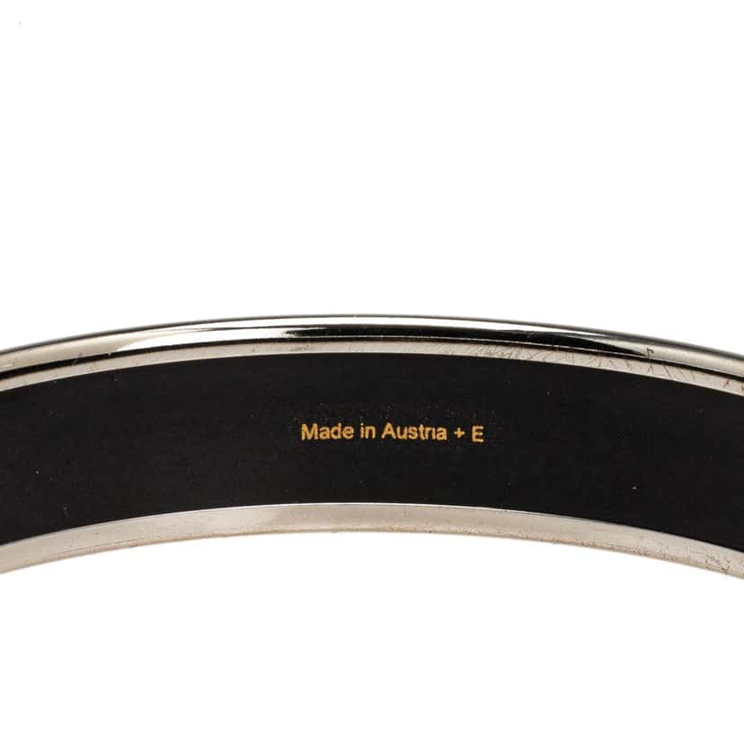 Hermès Narrow Moon Stars Enamel Bangle 65 Green Good condition - Model View