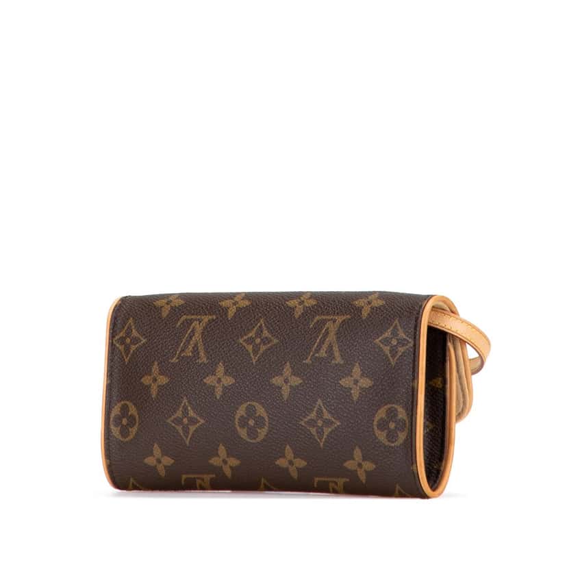 Louis Vuitton Monogram Pochette Twin PM Brown Canvas Good condition - Back View