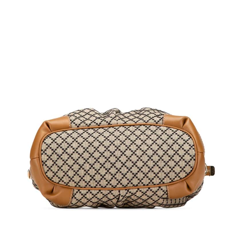 Gucci Diamante Canvas Sukey Satchel Brown Canvas Good condition - Inside View
