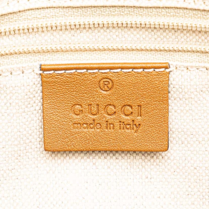 Gucci Diamante Canvas Sukey Satchel Brown Canvas Good condition - Box View