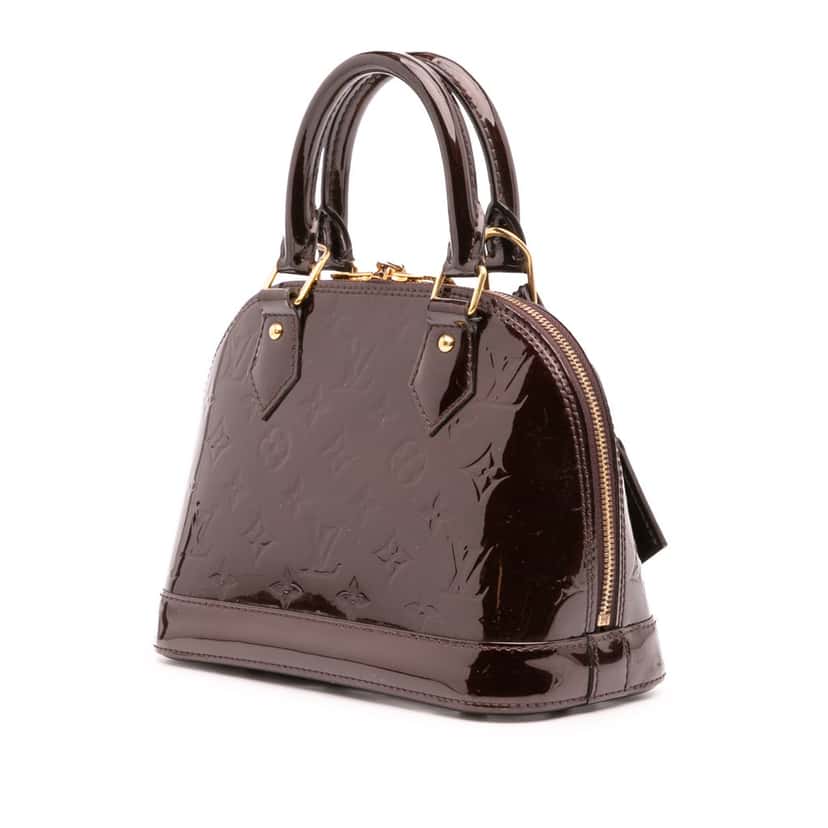 Louis Vuitton Monogram Vernis Alma BB Purple Leather Good condition - Back View