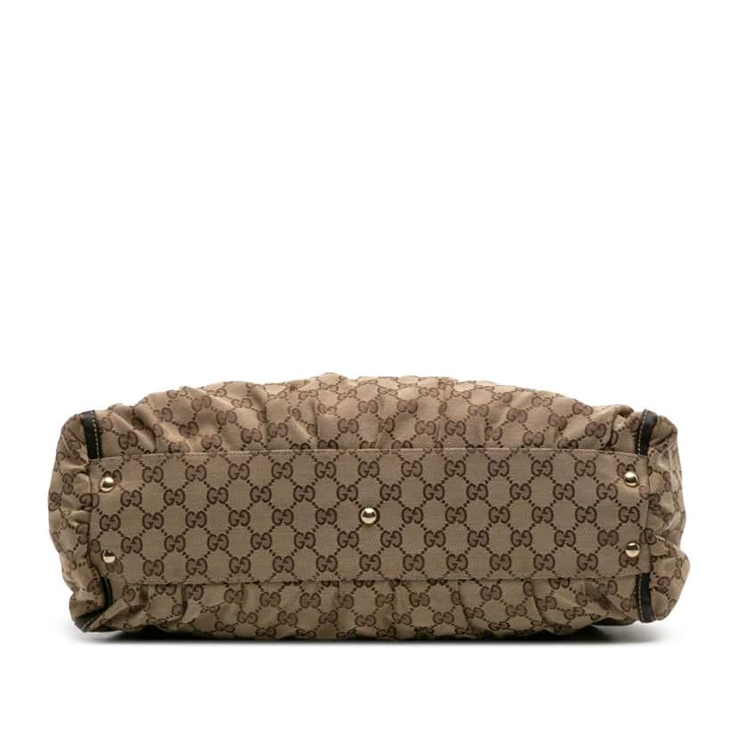 Gucci GG Canvas Abbey D Ring Tote Brown Canvas Good condition - Inside View