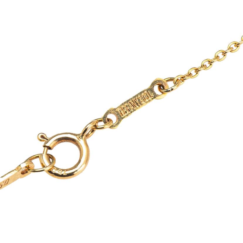 Tiffany & Co Elsa Peretti 18K Yellow Gold Open Heart Pendant Necklace Gold Gold Good condition - Box View