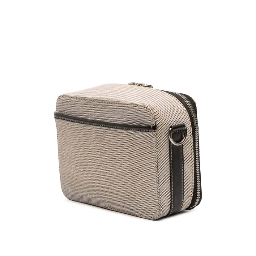 Burberry Canvas Horseferry Print Crossbody Brown Canvas Good condition - Back View