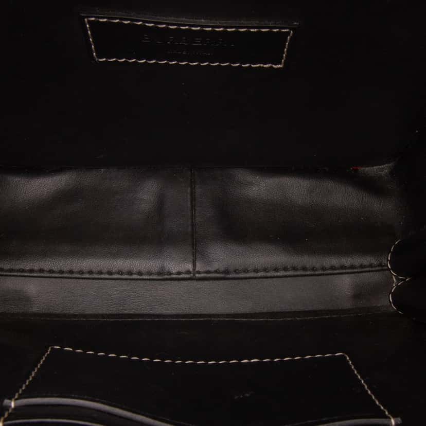 Burberry Canvas Horseferry Print Crossbody Brown Canvas Good condition - Model View