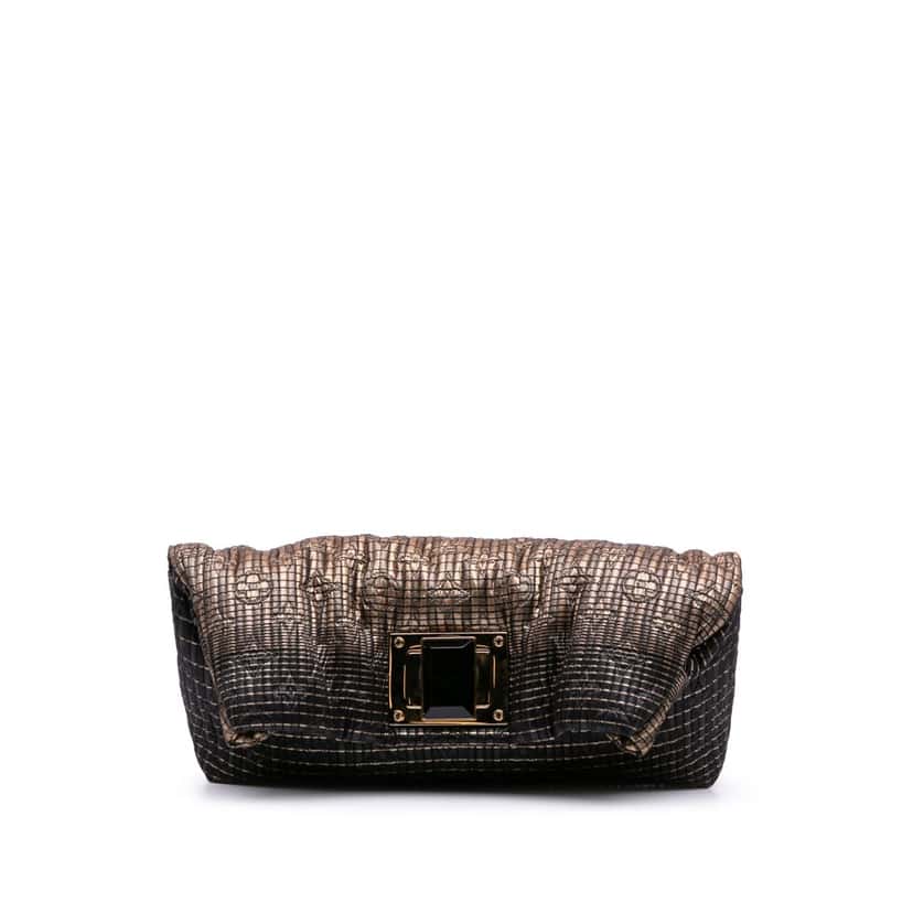 Louis Vuitton Monogram Jacquard Altair Clutch Black Jacquard Good condition - Front View
