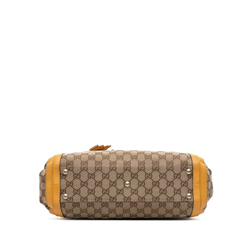 Gucci GG Canvas Bella Satchel Brown Canvas Good condition - Inside View