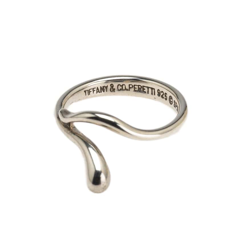Tiffany & Co Elsa Peretti Sterling Silver Teardrop Ring Silver Silver Good condition - Model View