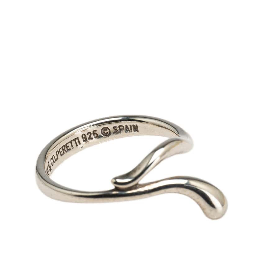 Tiffany & Co Elsa Peretti Sterling Silver Teardrop Ring Silver Silver Good condition - Box View