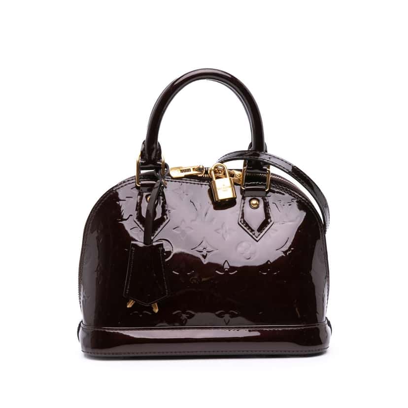 Louis Vuitton Monogram Vernis Alma BB Purple Leather Good condition - Front View
