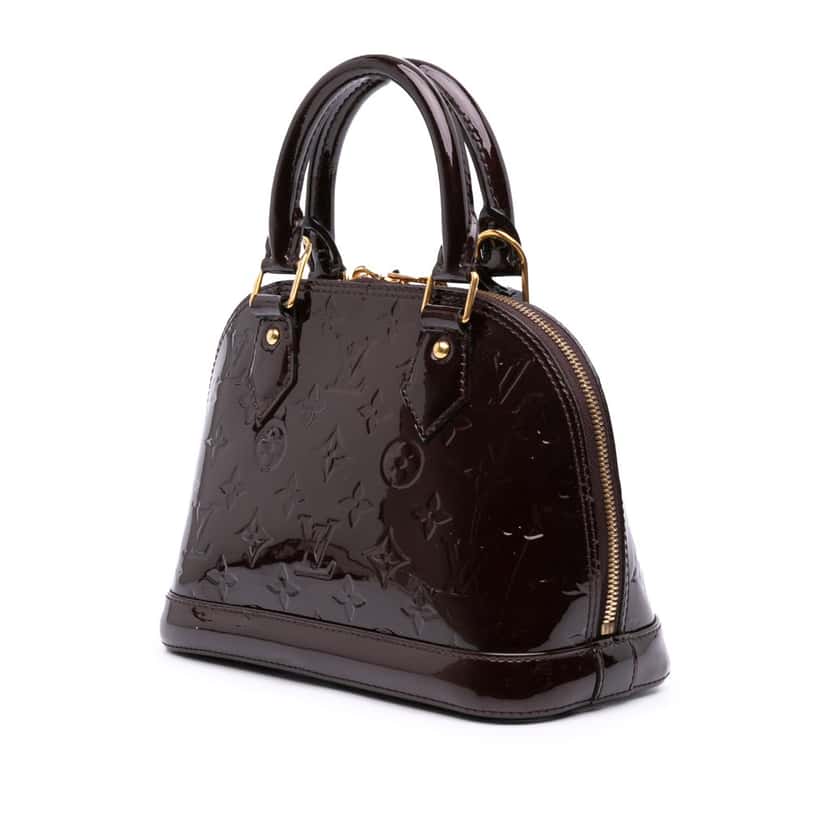 Louis Vuitton Monogram Vernis Alma BB Purple Leather Good condition - Back View