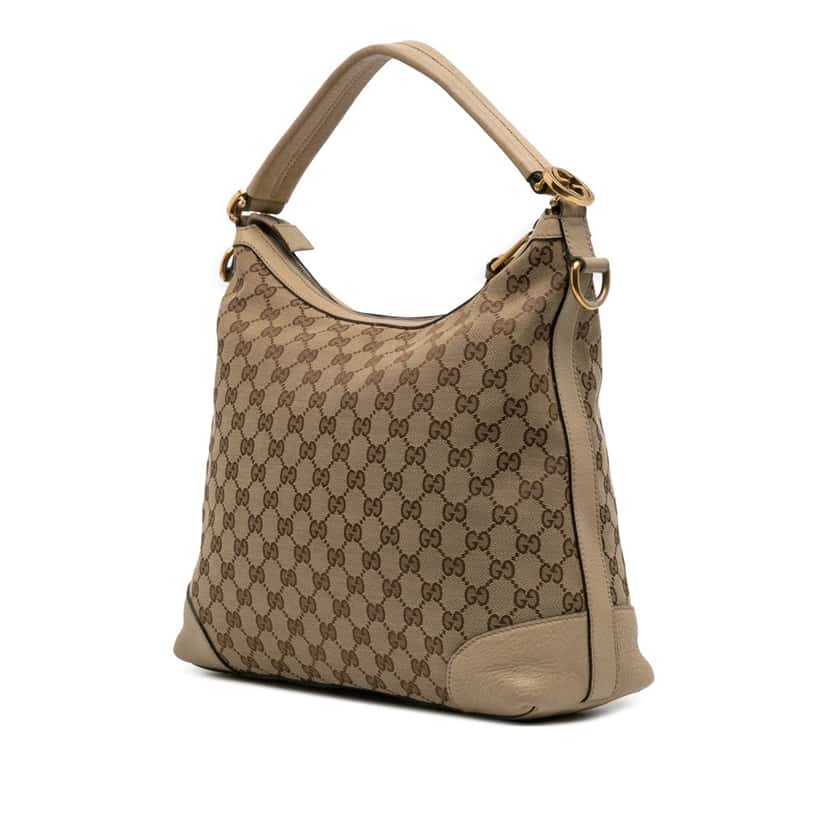 Gucci Small GG Canvas Miss GG Hobo Brown Canvas Good condition - Back View
