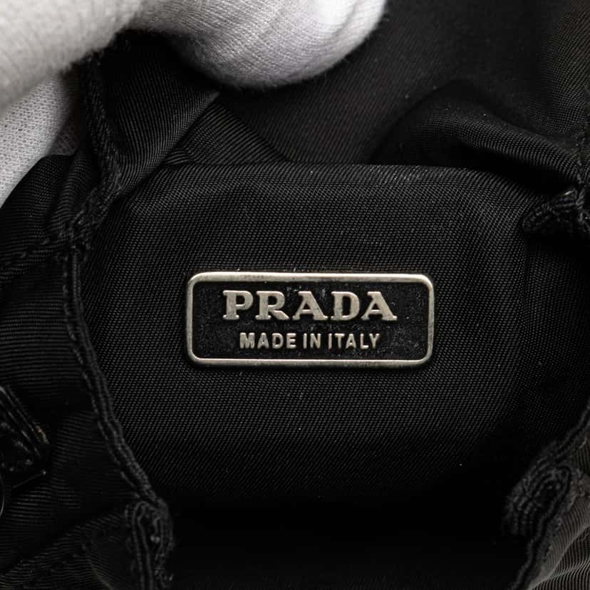 Prada Tessuto Triple Pouch Belt Bag Black Good condition - Box View