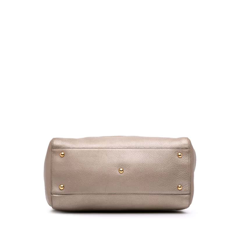 Gucci Medium Leather Ombre Soho Cellarius Tote Gold Leather Good condition - Inside View