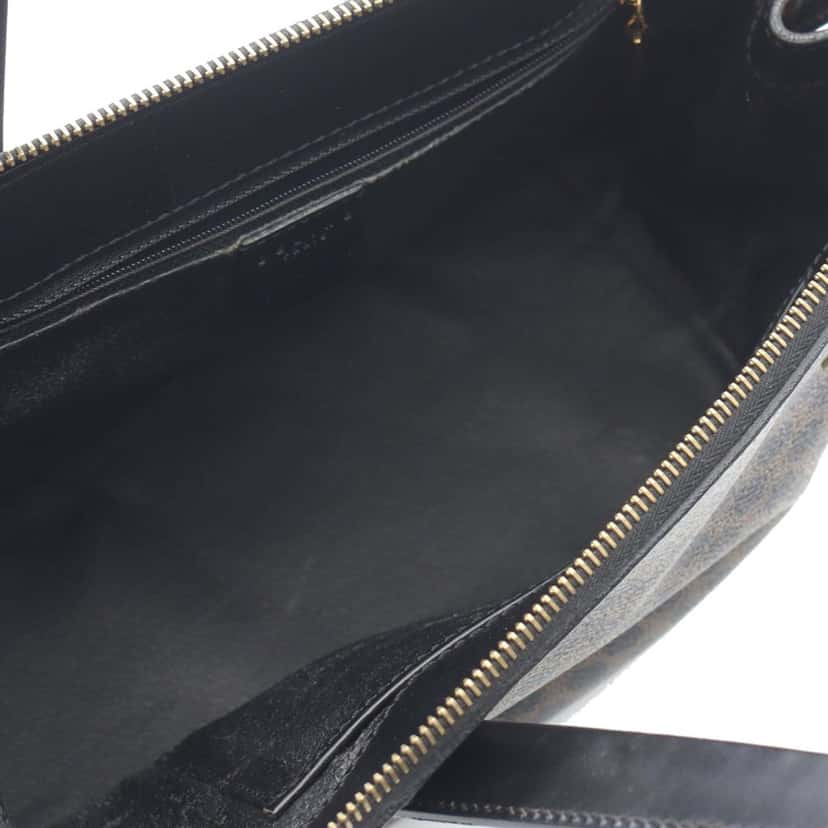 Celine Macadam Coated Canvas Handbag Brown Canvas Good condition - Inside View