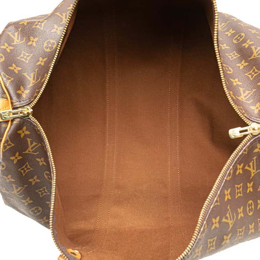 Louis Vuitton Monogram Keepall 55 Brown Canvas Good condition - Model View