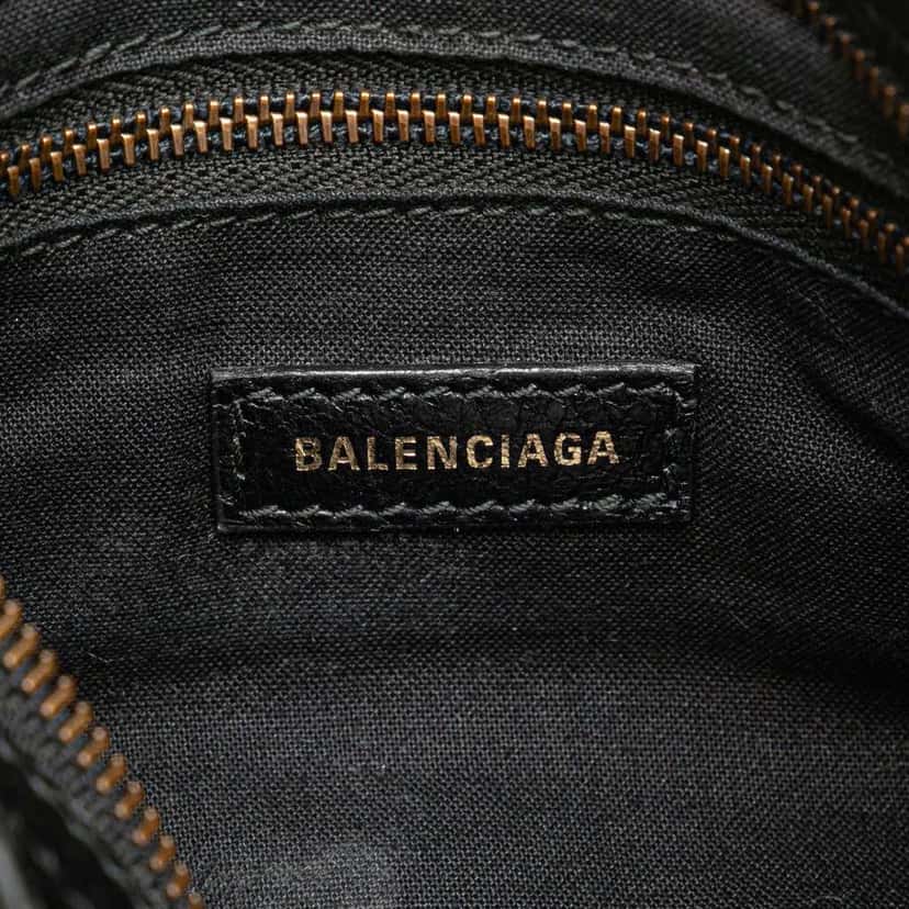 Balenciaga Mini Lambskin Motocross Graffiti Classic City Satchel Black Leather Good condition - Box View