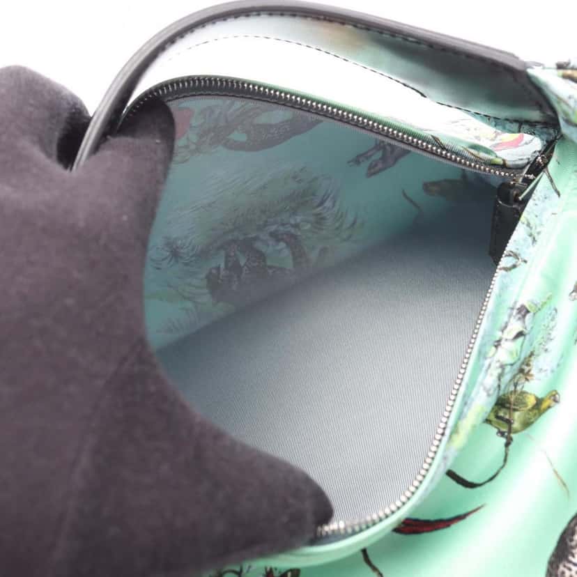 Hermès Silk Equateur Balusoie Bag Green Silk Good condition - Inside View