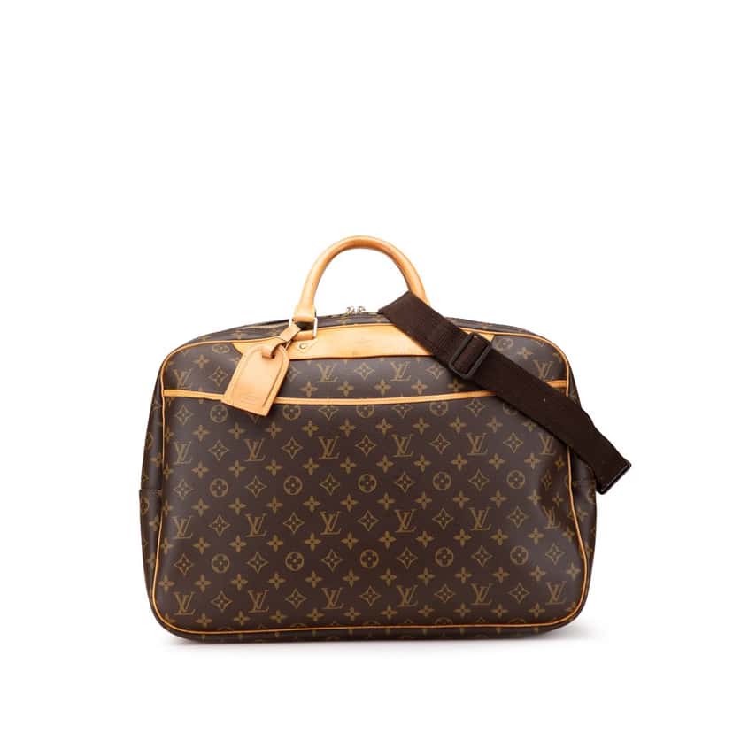 Louis Vuitton Monogram Alize 24 Heures Brown Canvas Good condition - Front View